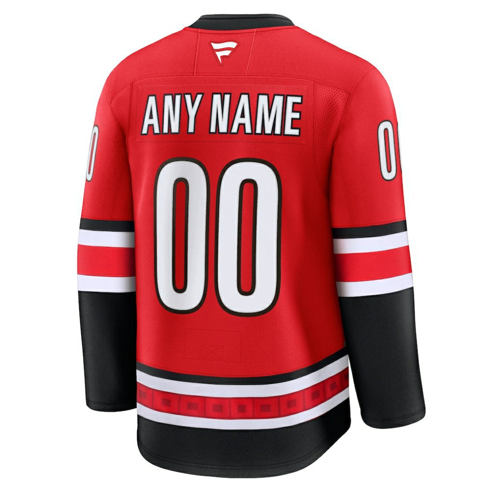 NHL,Custom Carolina Hurricanes Fanatics Alternate Premium Custom Jersey - Red
