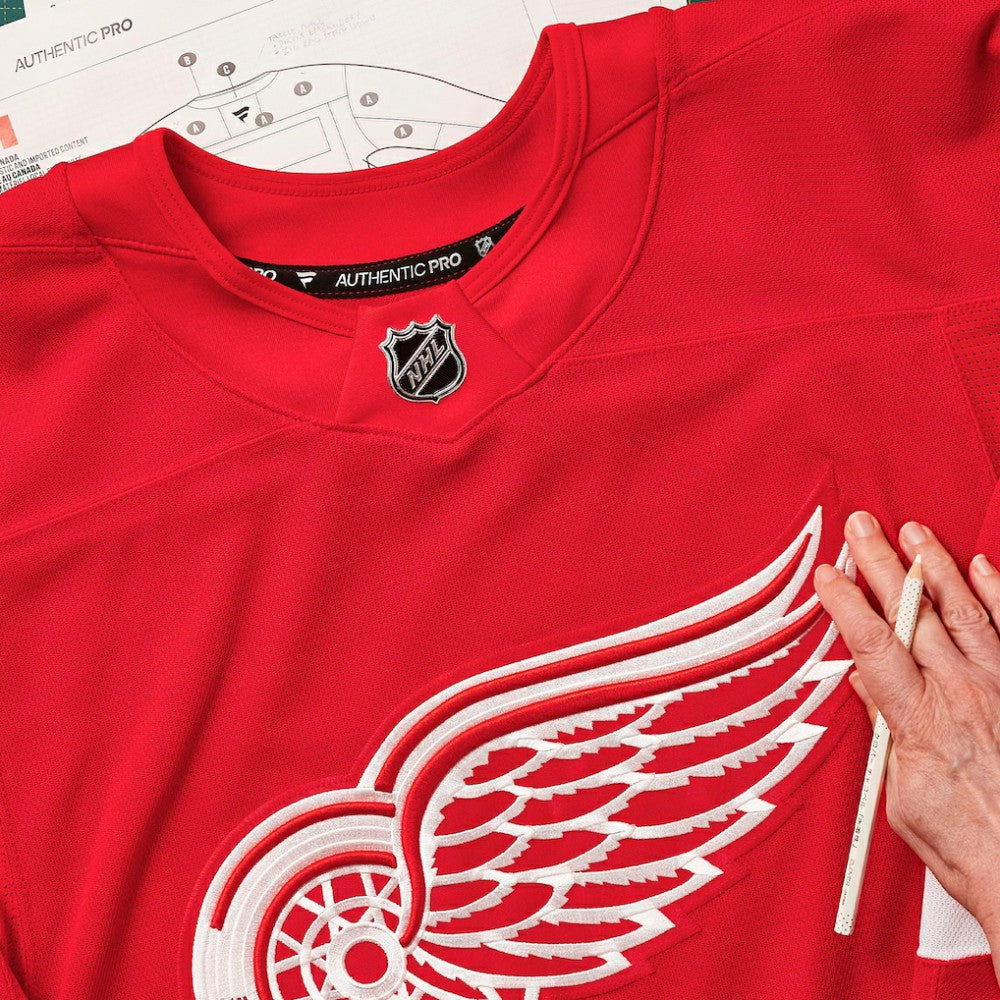 NHL,Custom Detroit Red Wings Fanatics Home Authentic Pro Custom Jersey - Red
