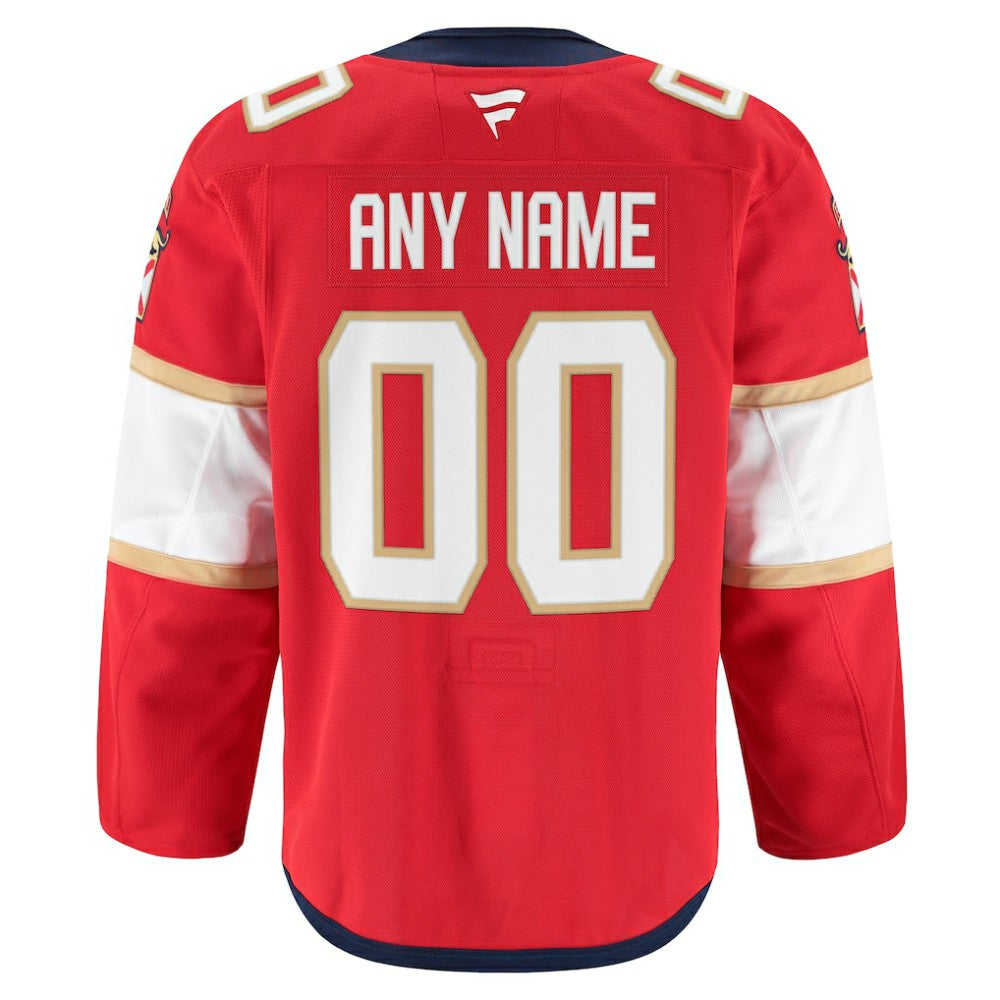 NHL,Custom Florida Panthers Fanatics Home Authentic Pro Custom Jersey - Red