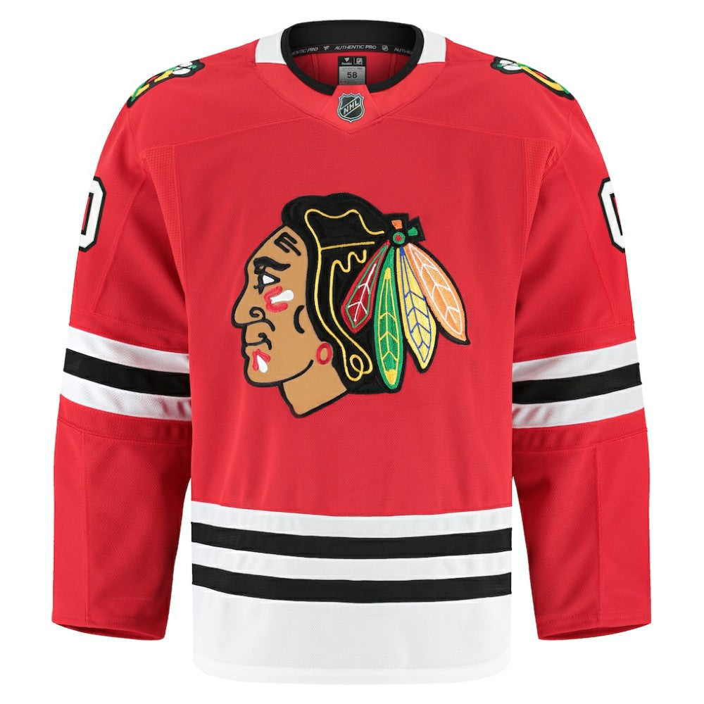 NHL,Custom Chicago Blackhawks Fanatics Home Authentic Pro Custom Jersey - Red