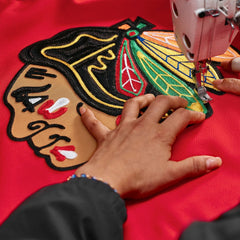 NHL,Custom Chicago Blackhawks Fanatics Home Authentic Pro Custom Jersey - Red