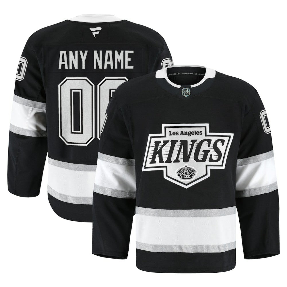 NHL,Custom Los Angeles Kings Fanatics Home Authentic Pro Custom Jersey - Black