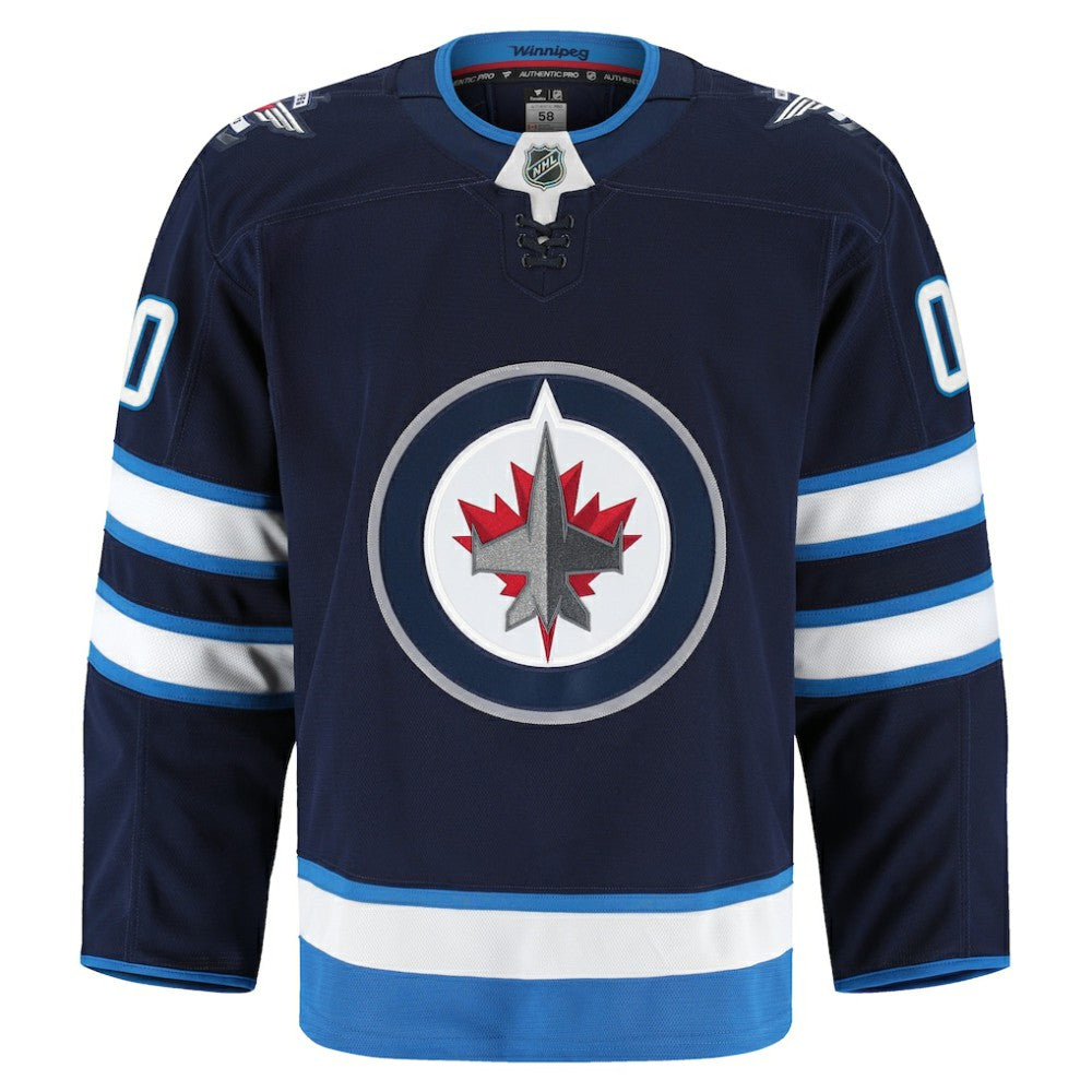 NHL,Custom Winnipeg Jets Fanatics Home Authentic Pro Custom Jersey - Navy