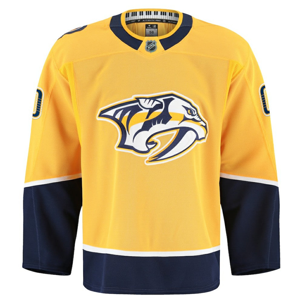 NHL,Custom Nashville Predators Fanatics Home Authentic Pro Custom Jersey - Gold