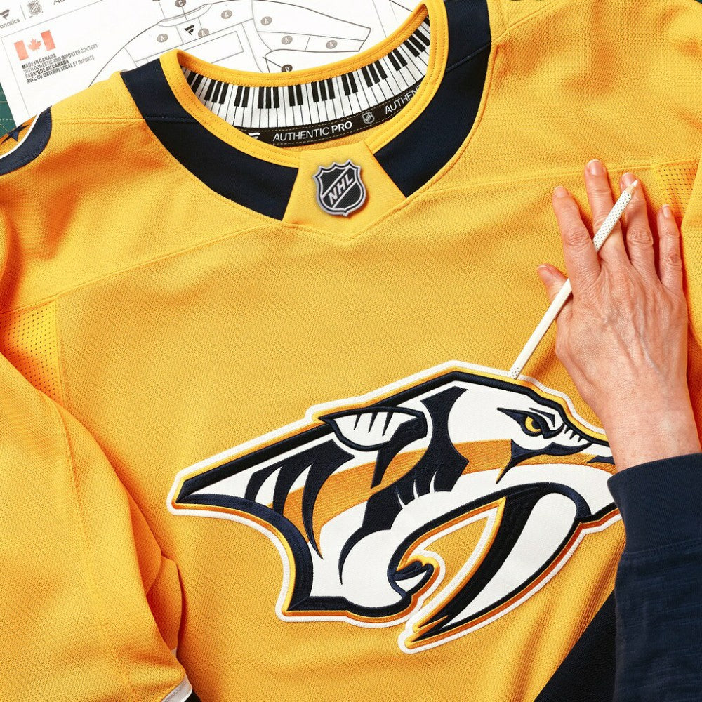 NHL,Custom Nashville Predators Fanatics Home Authentic Pro Custom Jersey - Gold