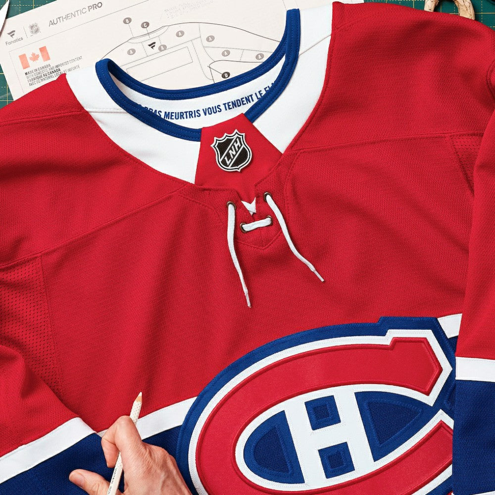 NHL,Custom Montreal Canadiens Fanatics Home Authentic Pro Custom Jersey - Red
