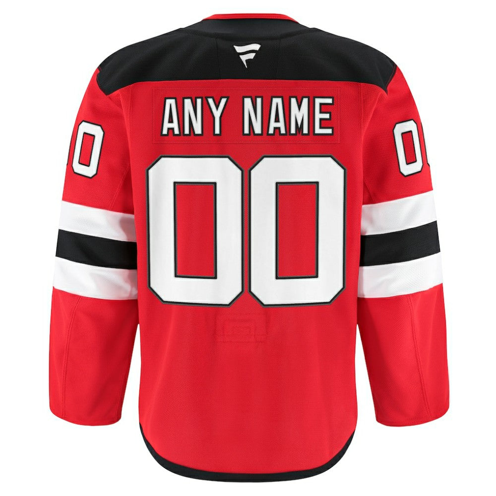 NHL,Custom New Jersey Devils Fanatics Home Authentic Pro Custom Jersey - Red