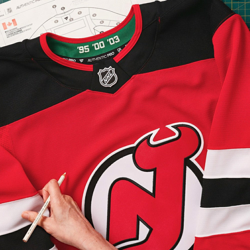 NHL,Custom New Jersey Devils Fanatics Home Authentic Pro Custom Jersey - Red