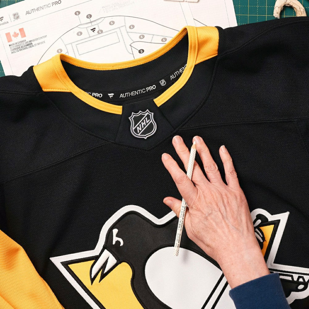 NHL,Custom Pittsburgh Penguins Fanatics Home Authentic Pro Custom Jersey - Black