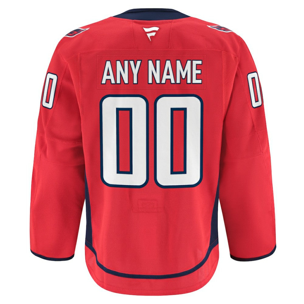 NHL,Custom Washington Capitals Fanatics Home Authentic Pro Custom Jersey - Red