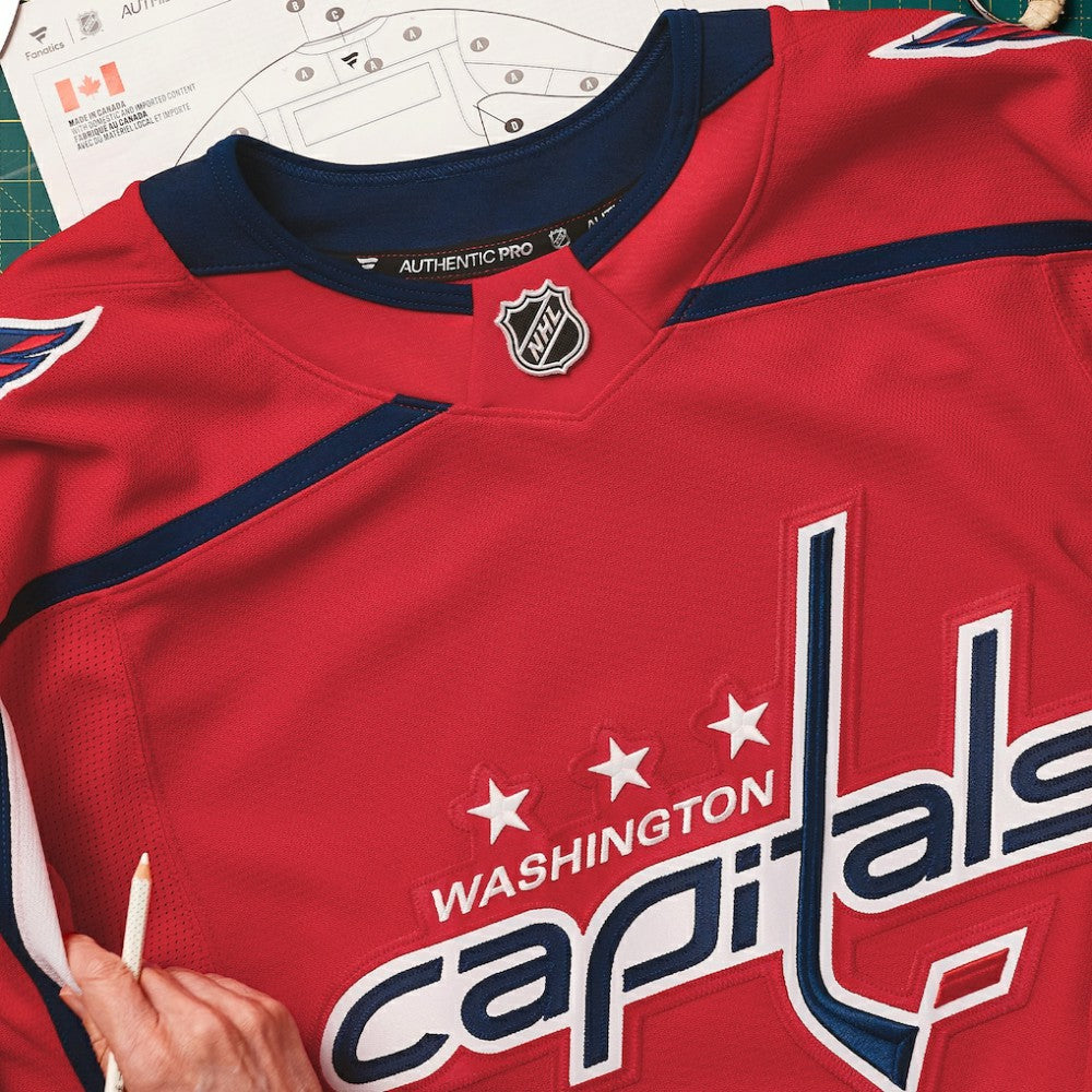 NHL,Custom Washington Capitals Fanatics Home Authentic Pro Custom Jersey - Red