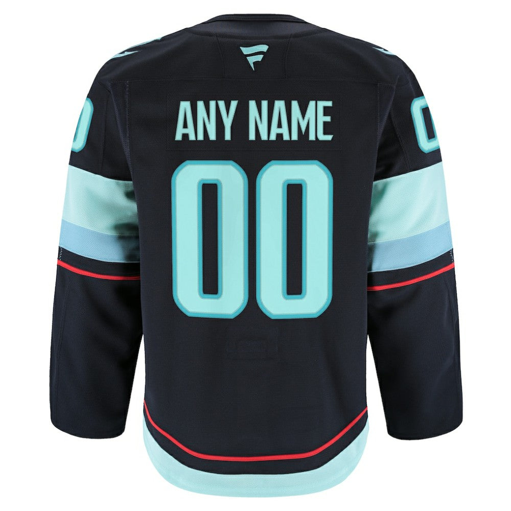 NHL,Custom Seattle Kraken Fanatics Home Authentic Pro Custom Jersey - Navy