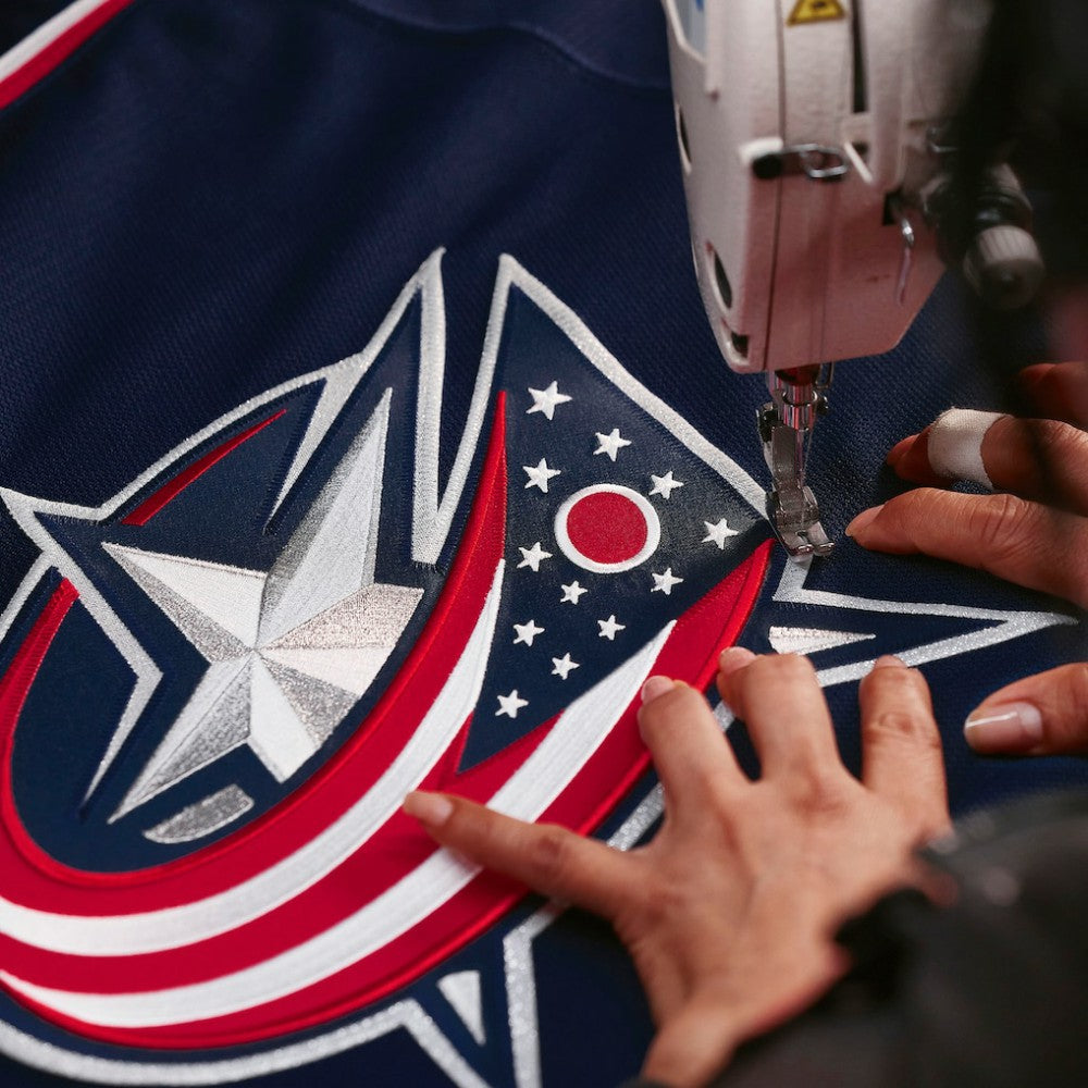 NHL,Custom Columbus Blue Jackets Fanatics Home Authentic Pro Custom Jersey - Navy