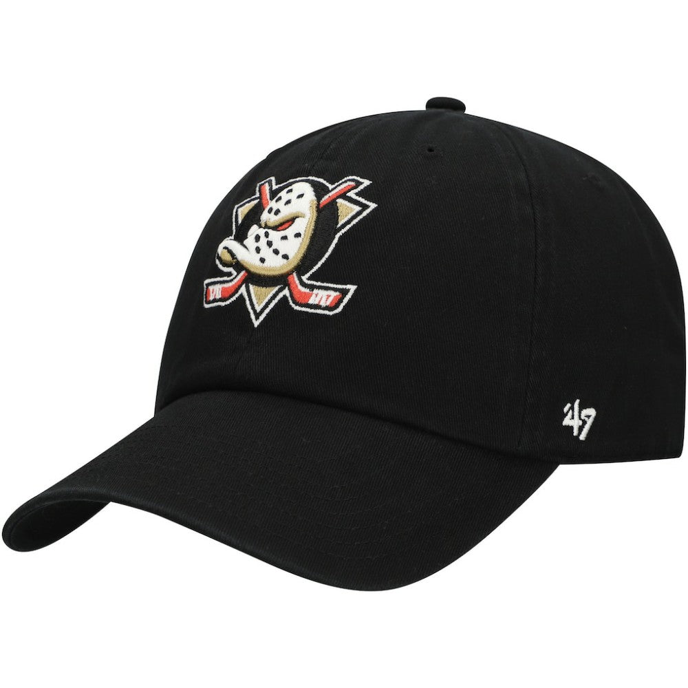 NHL Anaheim Ducks '47 Core Logo Clean Up Adjustable Hat - Black