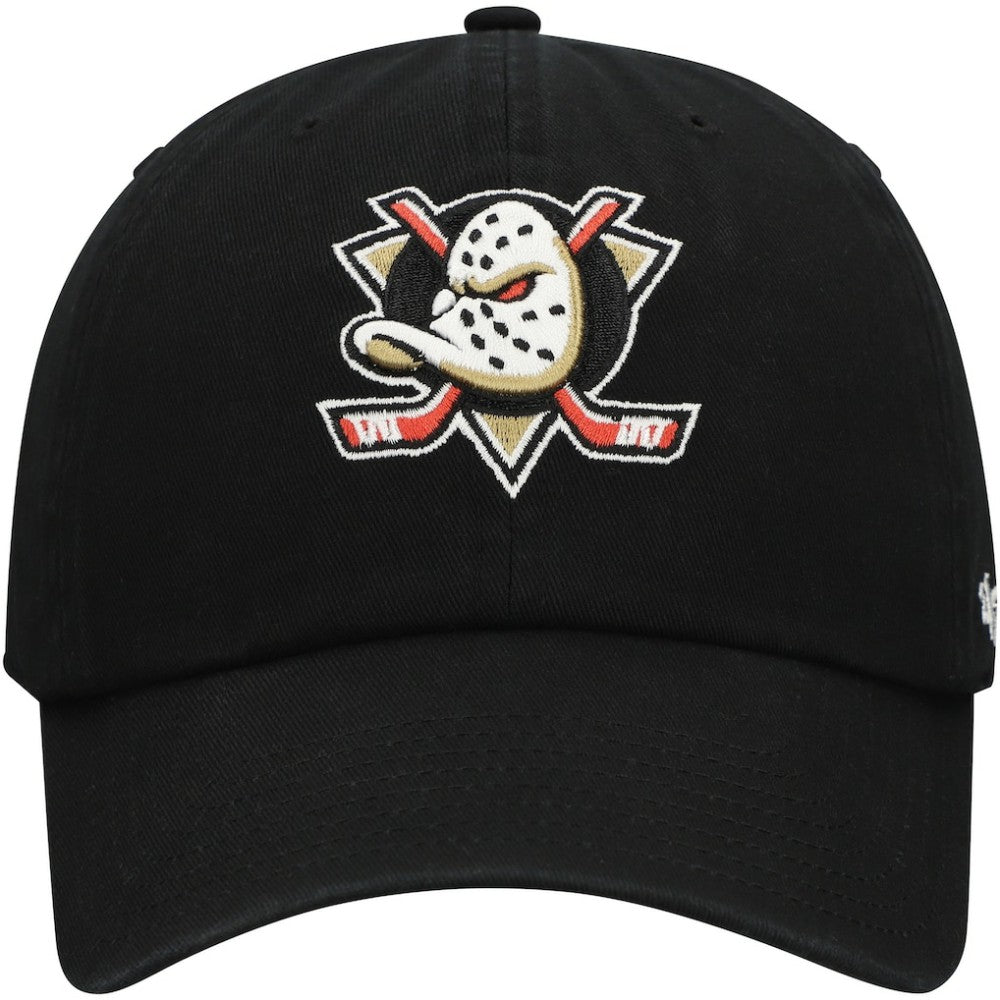 NHL Anaheim Ducks '47 Core Logo Clean Up Adjustable Hat - Black