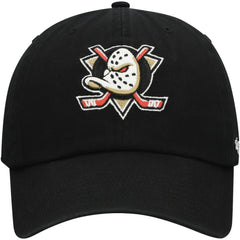 NHL Anaheim Ducks '47 Core Logo Clean Up Adjustable Hat - Black