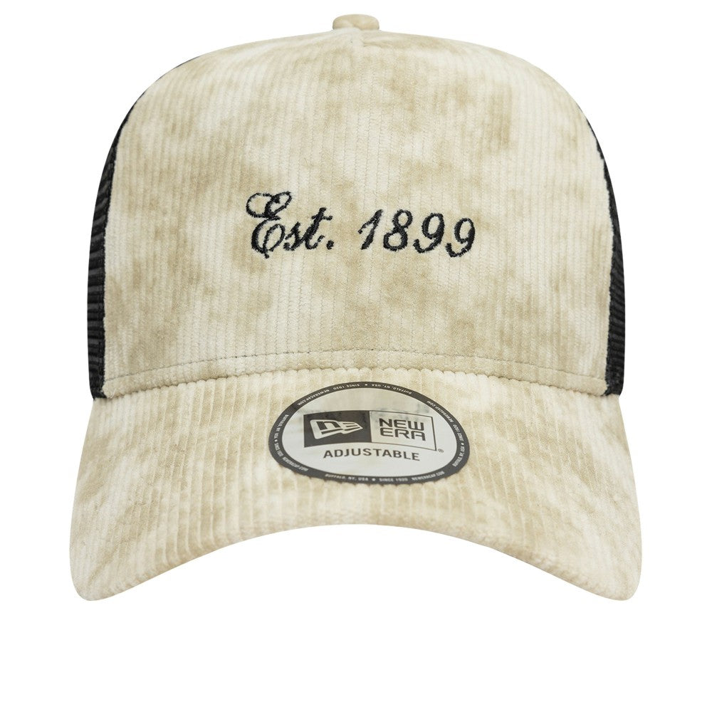AC Milan New Era Corduroy Trucker Adjustable Hat Tan