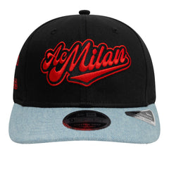 AC Milan New Era 9FIFTY Stretch-Snap Adjustable Hat Black/Denim