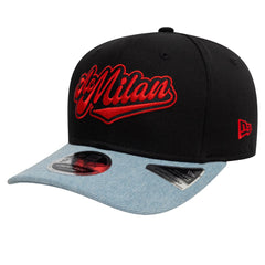 AC Milan New Era 9FIFTY Stretch-Snap Adjustable Hat Black/Denim