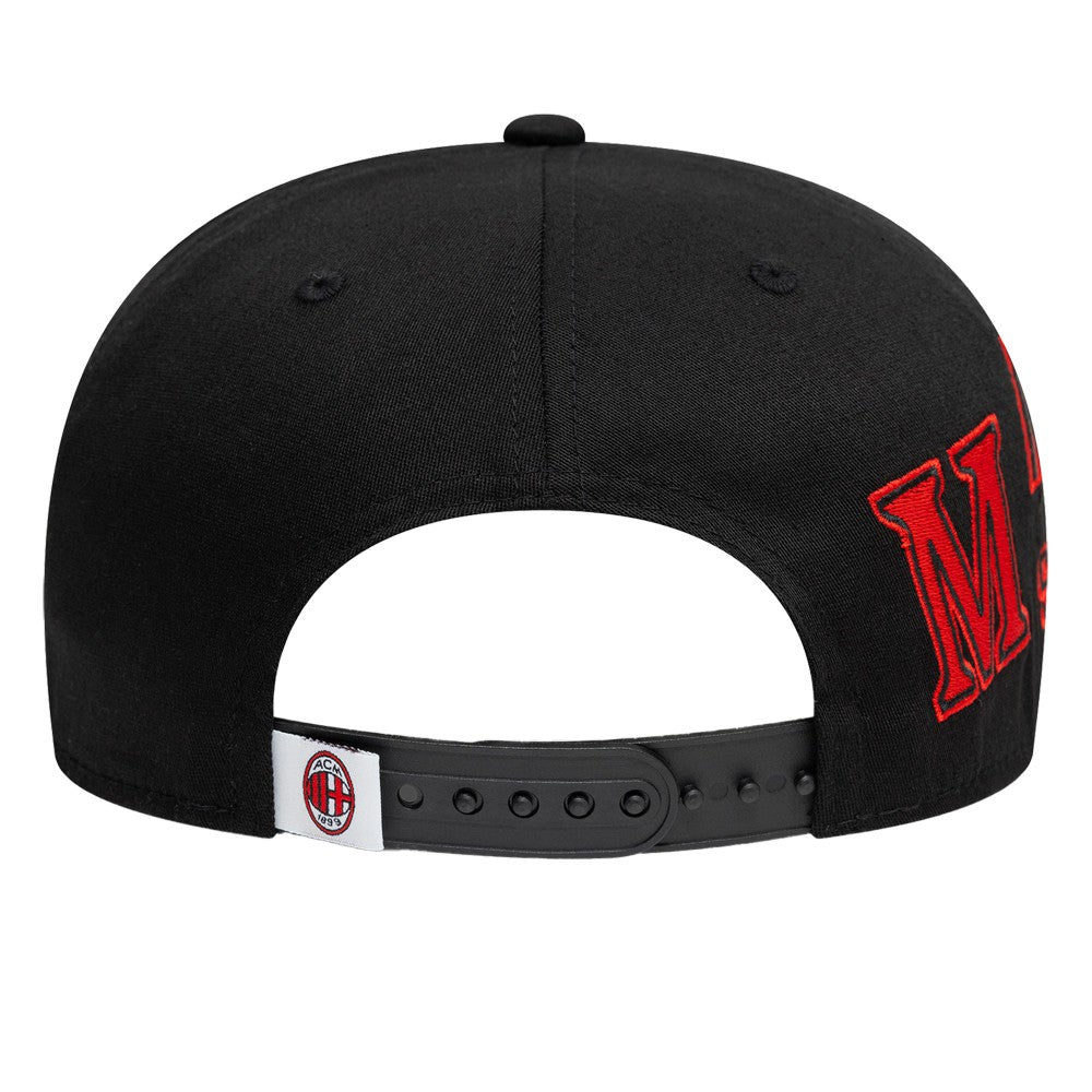 AC Milan New Era 9FIFTY Stretch-Snap Adjustable Hat Black/Denim