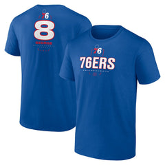 Paul George Philadelphia 76ers Behind The Back Name & Number T-Shirt - Royal