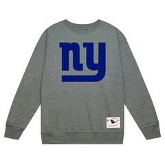 New York Giants Basic Fleece Pullover Sweatshirt Heather Gray