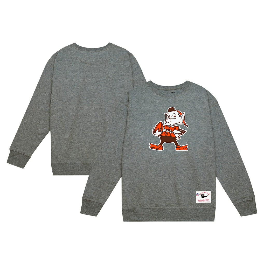 Cleveland Browns Basic Fleece Pullover Sweatshirt Heather Gray