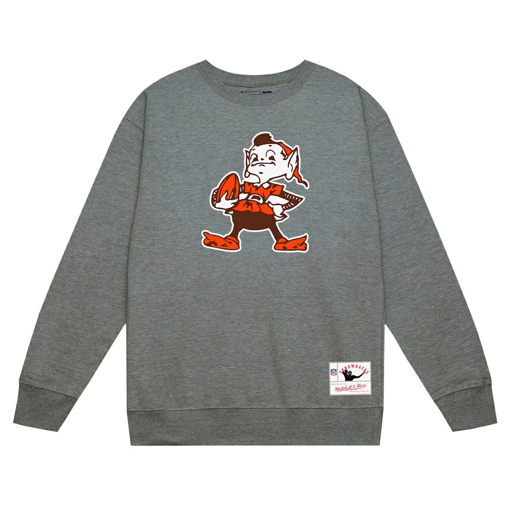 Cleveland Browns Basic Fleece Pullover Sweatshirt Heather Gray