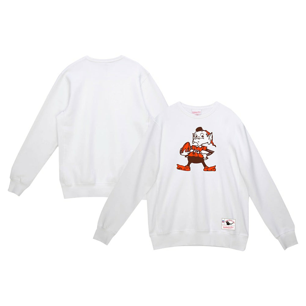 Cleveland Browns Basic Fleece Pullover Sweatshirt White