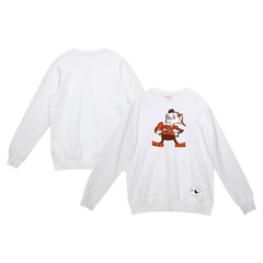 Cleveland Browns Basic Fleece Pullover Sweatshirt White