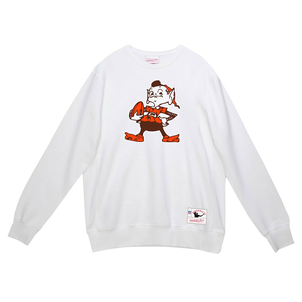 Cleveland Browns Basic Fleece Pullover Sweatshirt White
