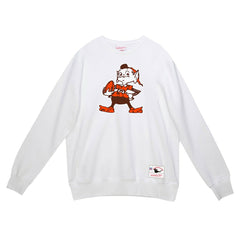 Cleveland Browns Basic Fleece Pullover Sweatshirt White