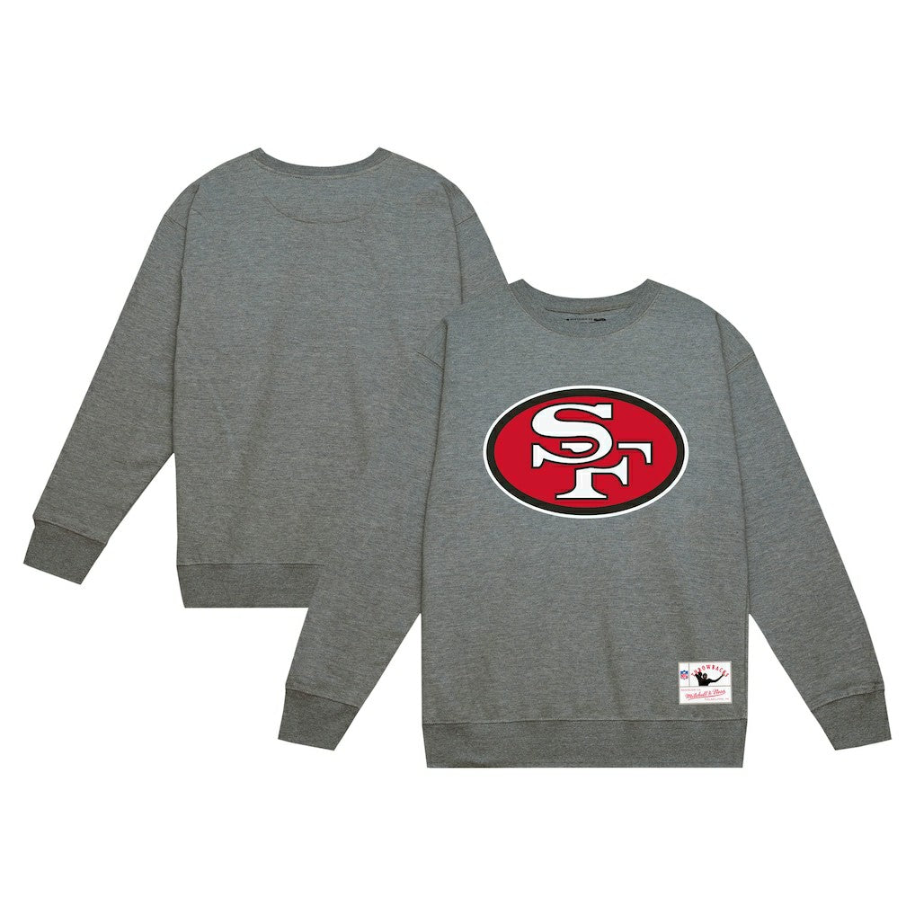 San Francisco 49ers Basic Fleece Pullover Sweatshirt Heather Gray