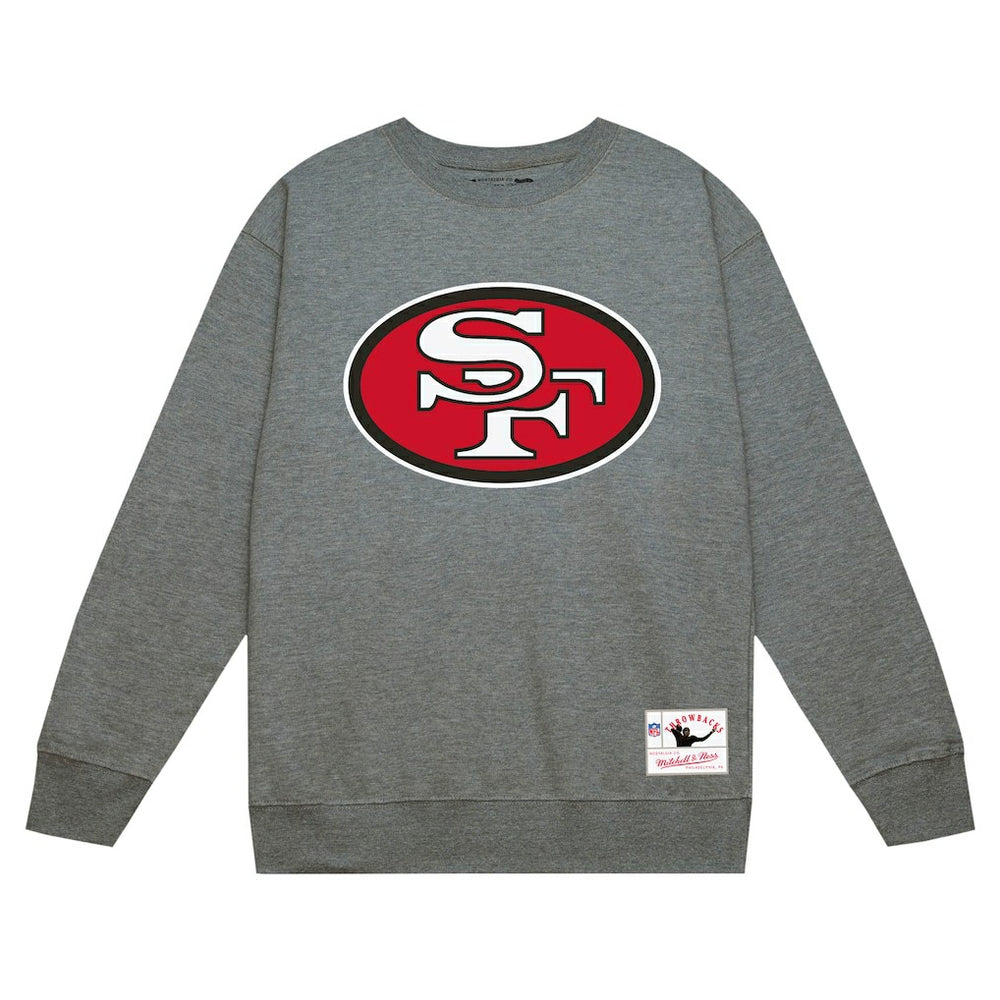 San Francisco 49ers Basic Fleece Pullover Sweatshirt Heather Gray