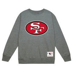 San Francisco 49ers Basic Fleece Pullover Sweatshirt Heather Gray