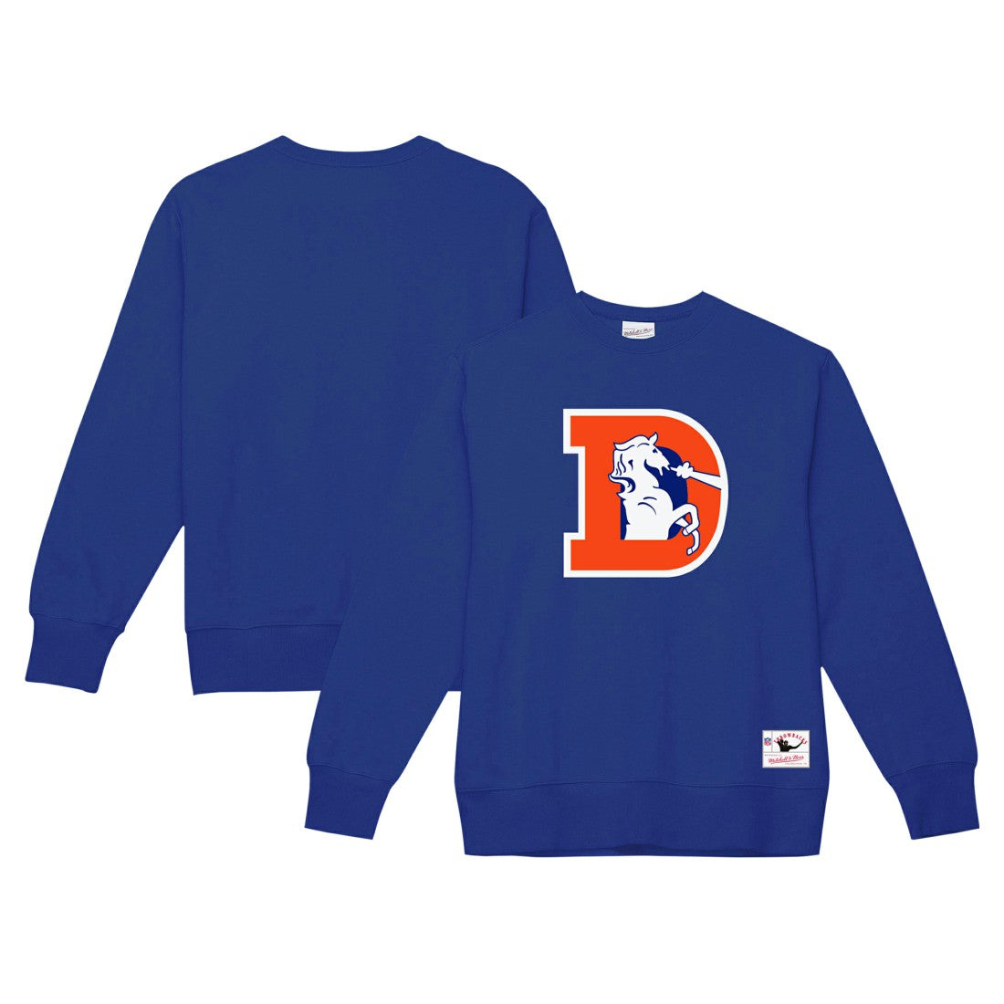 Denver Broncos Basic Fleece Pullover Sweatshirt Royal