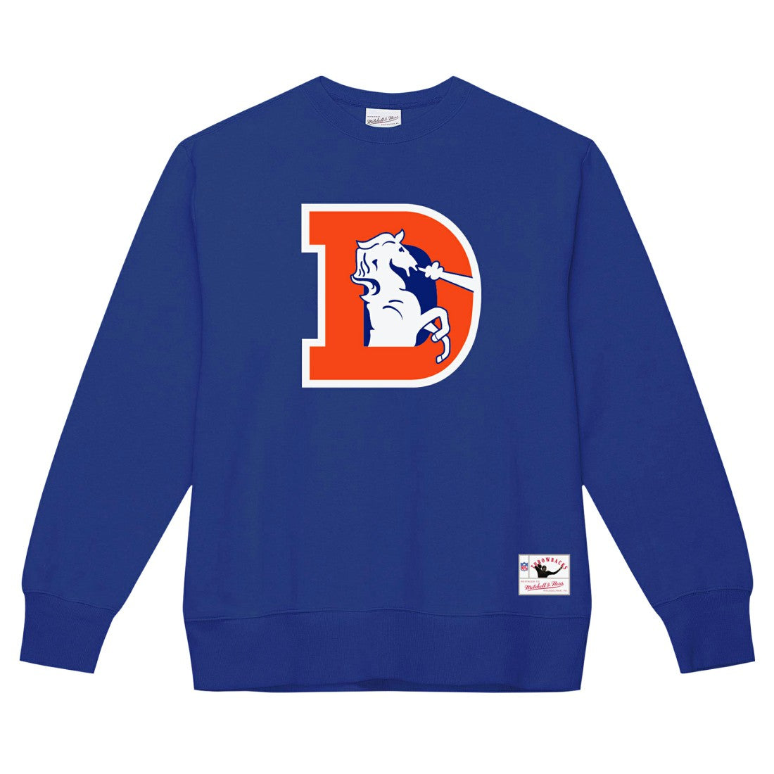 Denver Broncos Basic Fleece Pullover Sweatshirt Royal