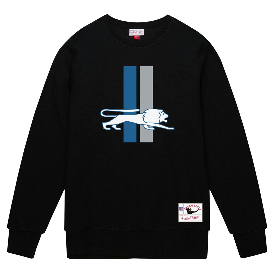 Detroit Lions Basic Fleece Pullover Sweatshirt Black