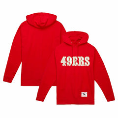 San Francisco 49ers Team Wordmark Vintage Pullover Hoodie Scarlet
