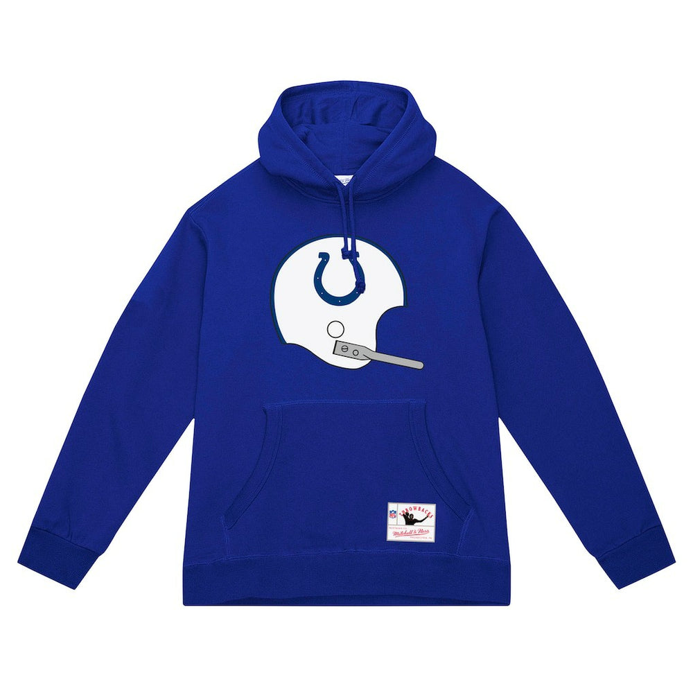 Indianapolis Colts Helmet Logo Vintage Pullover Hoodie Royal