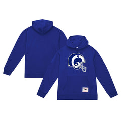 Los Angeles Rams Helmet Logo Vintage Pullover Hoodie Royal