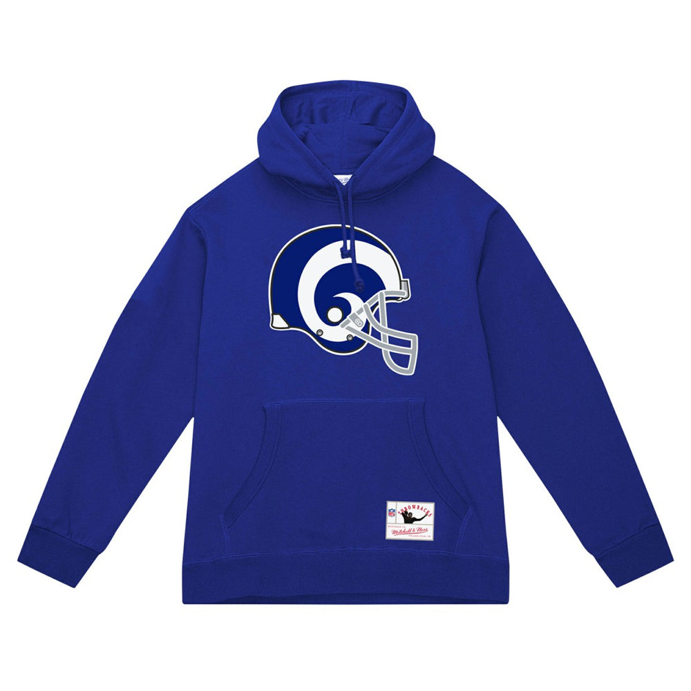 Los Angeles Rams Helmet Logo Vintage Pullover Hoodie Royal