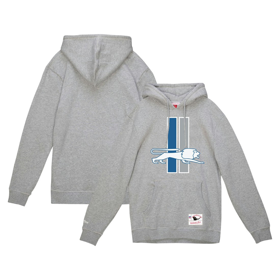 Detroit Lions Vintage Pullover Hoodie Heather Gray