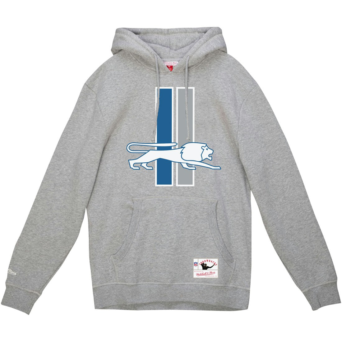 Detroit Lions Vintage Pullover Hoodie Heather Gray