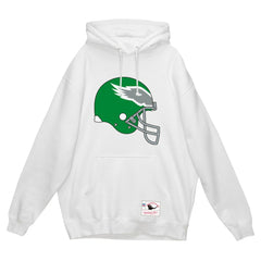Philadelphia Eagles Helmet Logo Vintage Pullover Hoodie White