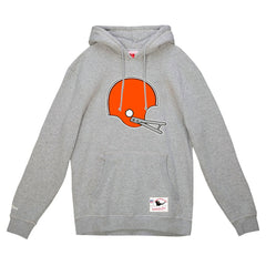 Cleveland Browns Helmet Logo Vintage Pullover Hoodie Heather Gray