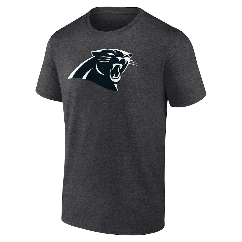 Carolina Panthers Personalized Name & Number Monochrome T-Shirt Charcoal