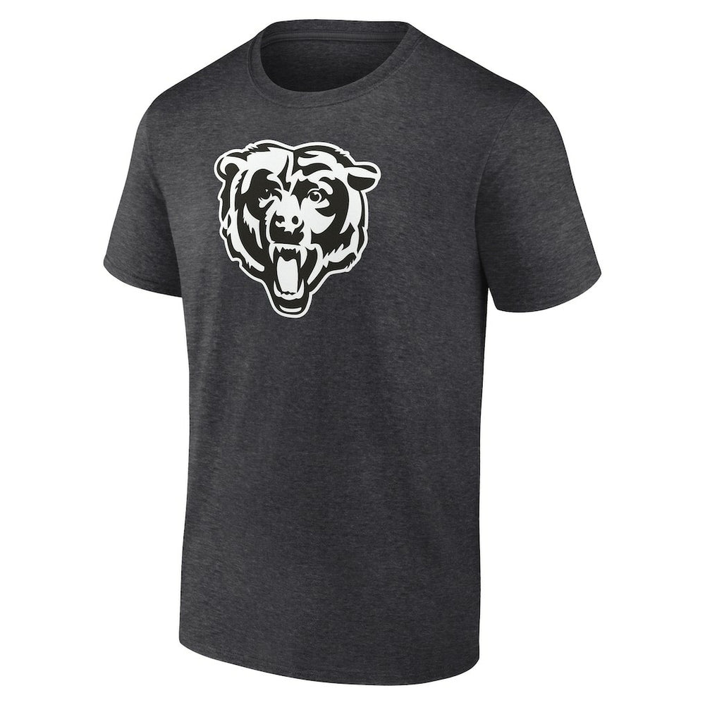 Chicago Bears Personalized Name & Number Monochrome T-Shirt Charcoal