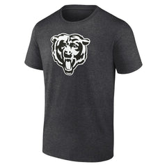 Chicago Bears Personalized Name & Number Monochrome T-Shirt Charcoal
