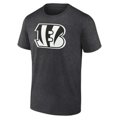 Cincinnati Bengals Personalized Name & Number Monochrome T-Shirt Charcoal